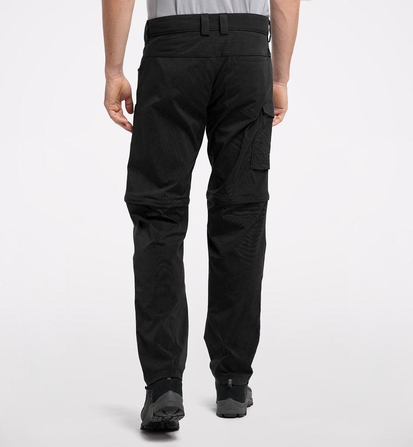 Haglöfs Mens Lite Zip Off Hiking Pants Black New Zealand 17204LTAF